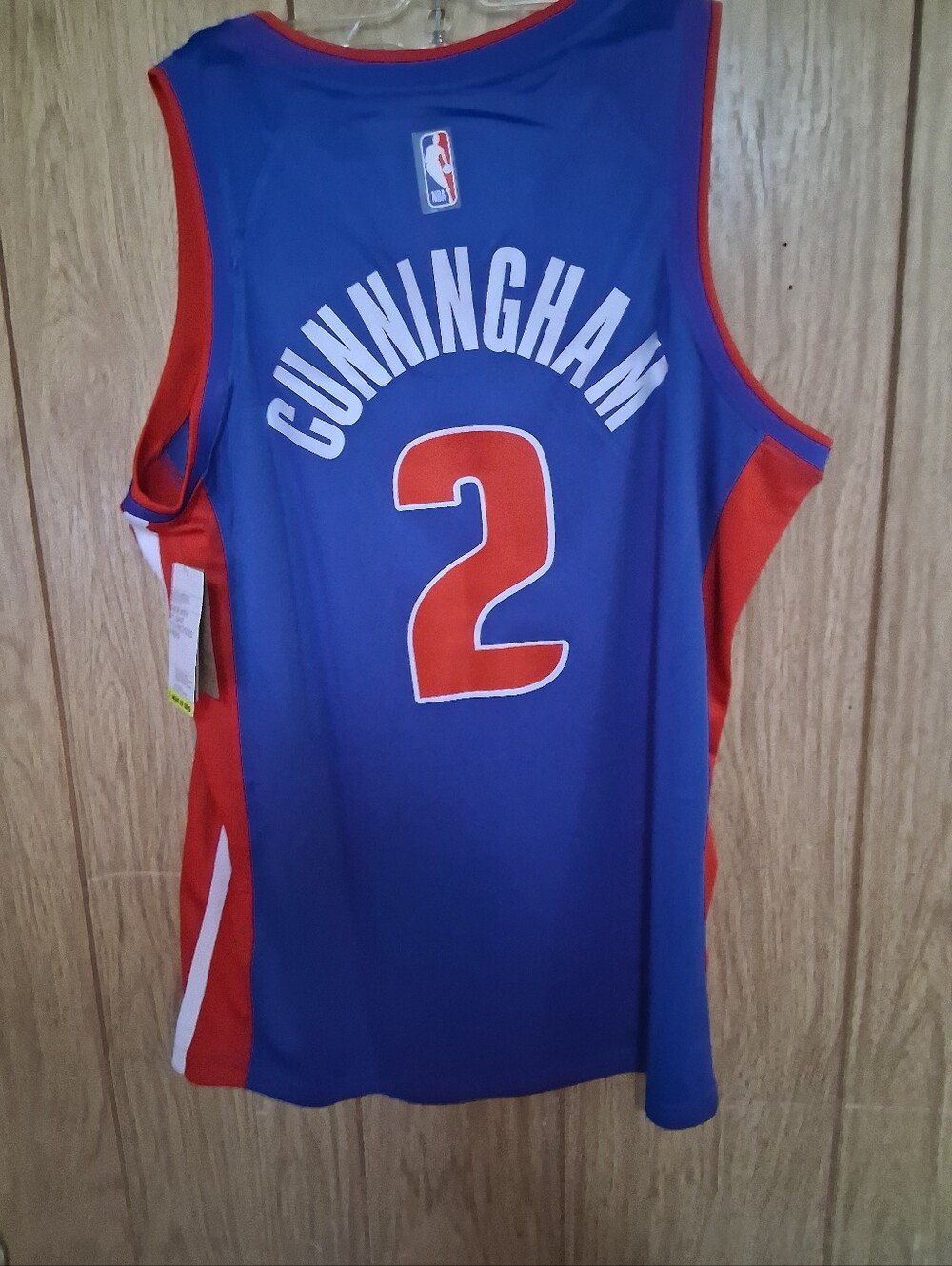 Mystery Sports Card With Cade Cunningham Detroit Pistons Icon Blue Xl Jersey